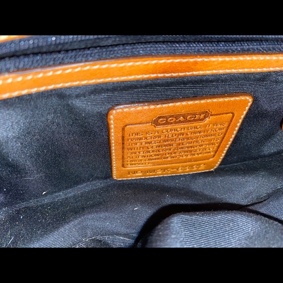 Vintage Coach circa 2000 small handbag black and gray - Picture 6 of 7